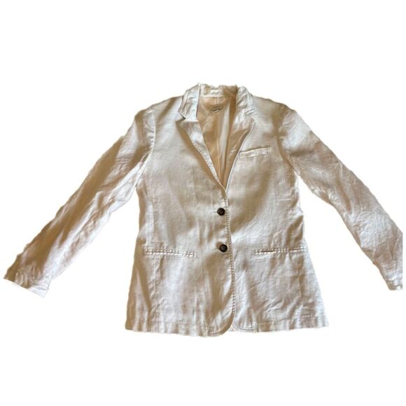 J.Crew linen Regent blazer OATMEAL SIZE 6 - Picture 1 of 10